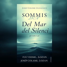 Create a book cover design for a book titled 'Somnis Del Mar del Silenci per violí I cor' by Josep Colomé Lozano