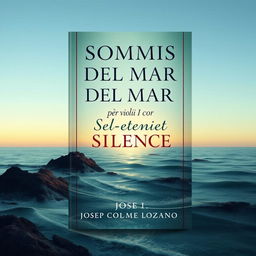 Create a book cover design for a book titled 'Somnis Del Mar del Silenci per violí I cor' by Josep Colomé Lozano