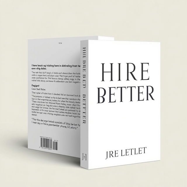 A professional book cover jacket titled 'HIRE BETTER'