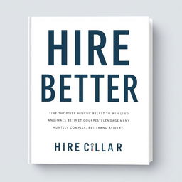 A professional book cover jacket titled 'HIRE BETTER'