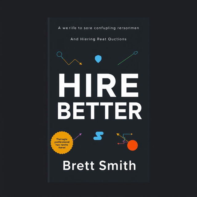 A professional book cover jacket for a book titled 'HIRE BETTER' written by Brett Smith