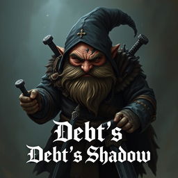 Create an image of a dwarf assassin who became a hitman for hire after falling into a lot of debt