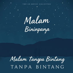 Create a novel cover for 'Malam Tanpa Bintang'