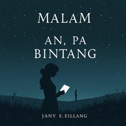 Create a novel cover for 'Malam Tanpa Bintang'