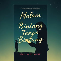 Create a novel cover for 'Malam Tanpa Bintang'