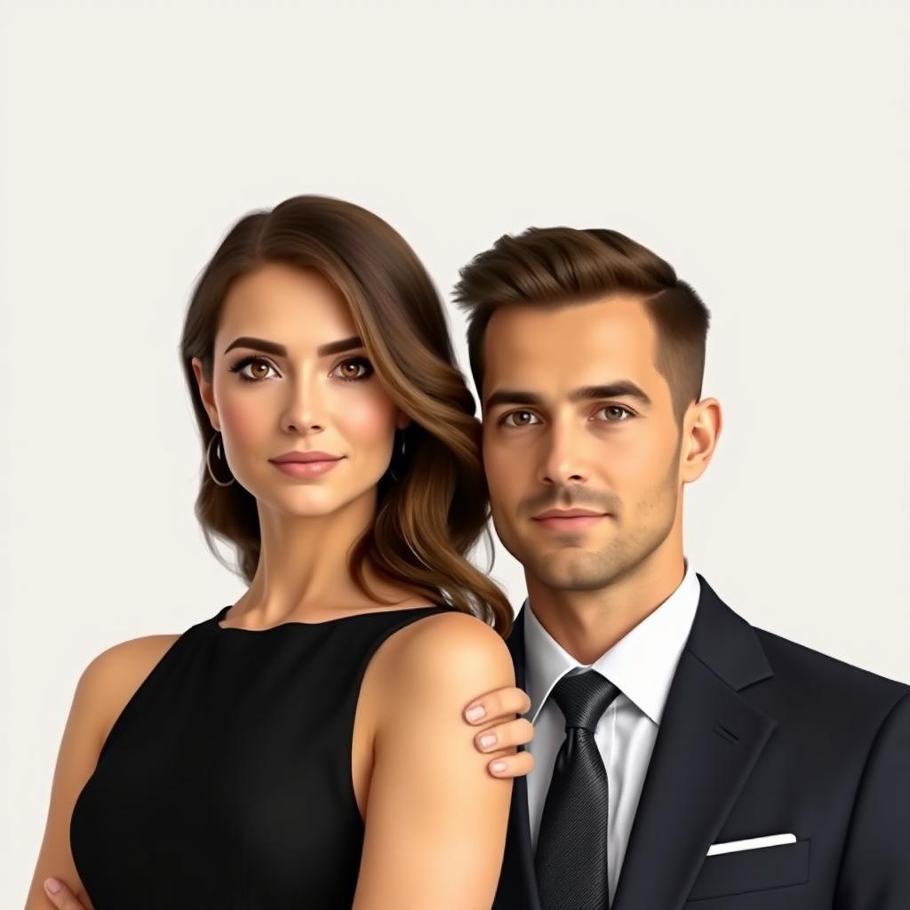 Create a realistic image of a couple