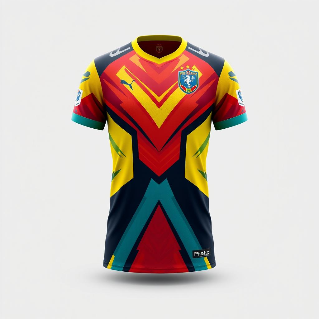 A detailed and stylish design for a futsal jersey