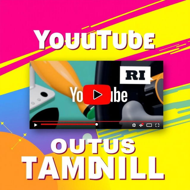 Create a vibrant and eye-catching YouTube thumbnail featuring bold text, engaging visuals, and a clear focal point