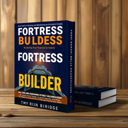 Create an eye-catching and professional book cover for the title 'Fortress Builder' by Christian Burridge