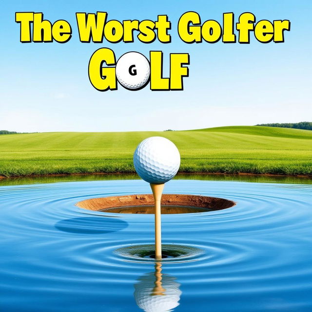 A movie poster for a film titled 'The Worst Golfer'