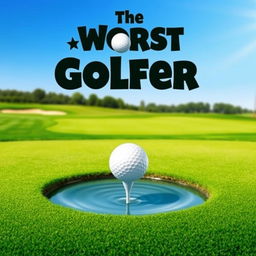 A movie poster for a film titled 'The Worst Golfer'