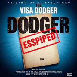 Create a movie poster advertising a film called "The Visa Dodger"