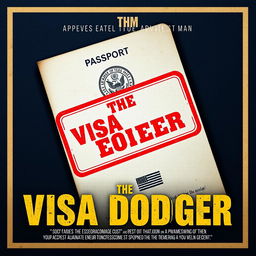 Create a movie poster advertising a film called "The Visa Dodger"