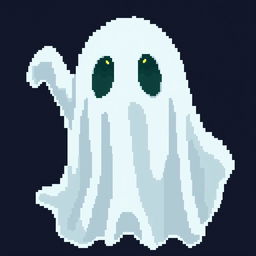 A spooky ghost rendered in 16x16 pixel art style