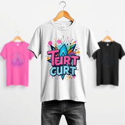 A creative t-shirt design featuring unique and eye-catching graphics