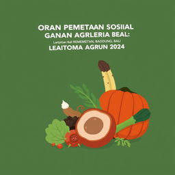 Desain cover buku untuk laporan kegiatan pemberdayaan masyarakat oleh program Kementerian Agraria dan Tata Ruang Badan Pertanahan Nasional