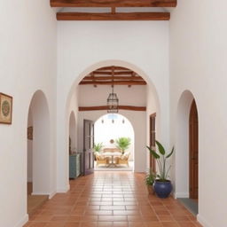 Create an interior design in a Mediterranean style