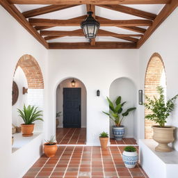 Create an interior design in a Mediterranean style