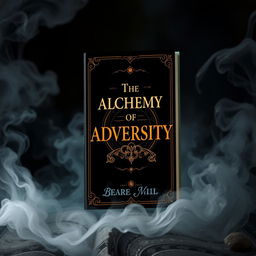 A captivating book cover titled 'The Alchemy of Adversity'