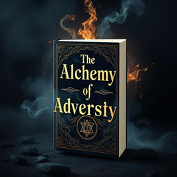A captivating book cover titled 'The Alchemy of Adversity'