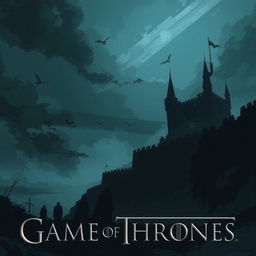 A dark and moody illustration inspired by Game of Thrones