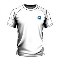 A T-shirt design featuring a small letter Q and the inscription 'QazNex' at chest level on the left