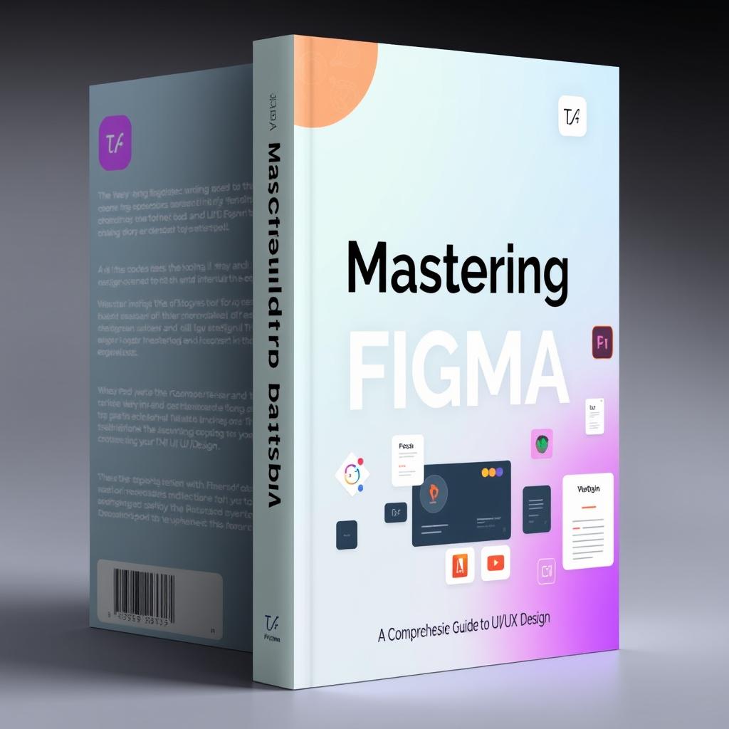 Create a book cover for a tutorial on Figma