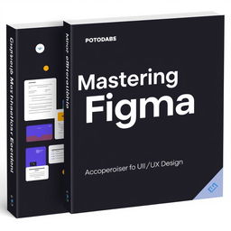 Create a book cover for a tutorial on Figma