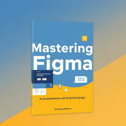 Create a book cover for a tutorial on Figma