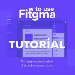 A detailed and visually appealing tutorial on how to use Figma, showcasing its interface, tools, and features