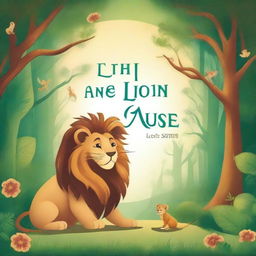 Create a captivating book cover for 'The Lion and the Wise Mouse' by L