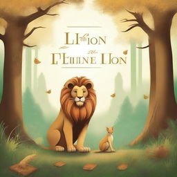 Create a captivating book cover for 'The Lion and the Wise Mouse' by L