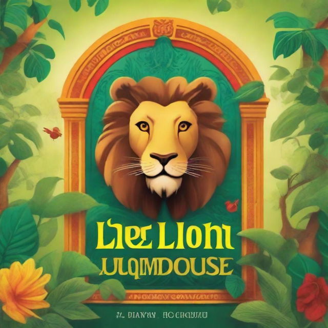 Create a captivating book cover design for the title 'The Lion and The Wise Mouse' by L