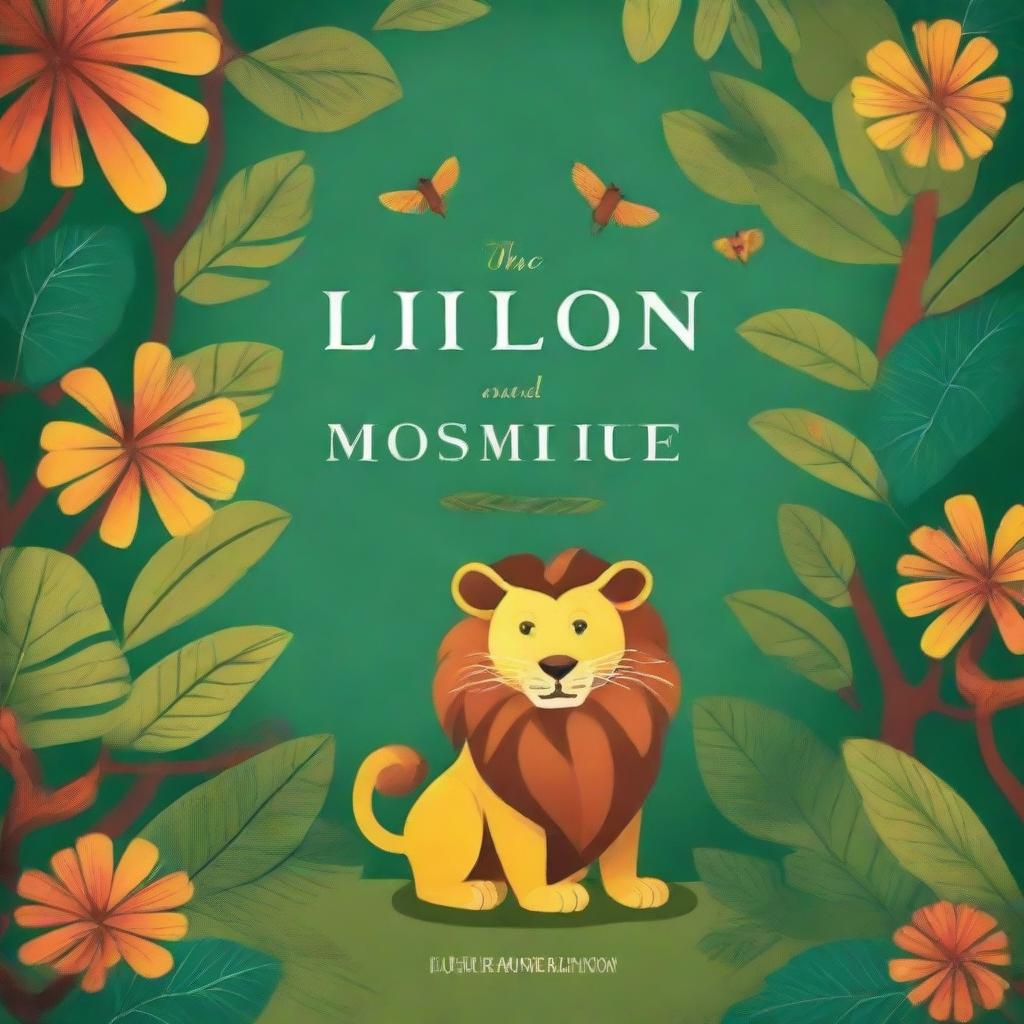 Create a captivating book cover design for 'The Lion and The Wise Mouse' by L