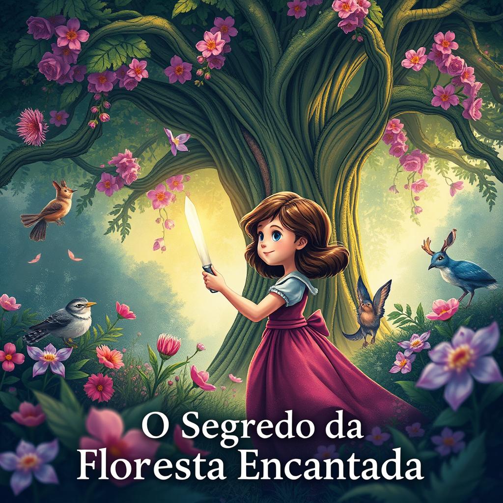 Criar uma capa vibrante com a Floresta Encantada