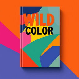 Create a book cover with wild colors and simple shapes