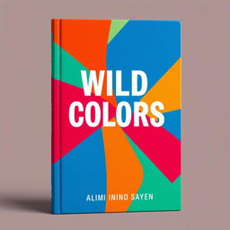 Create a book cover with wild colors and simple shapes