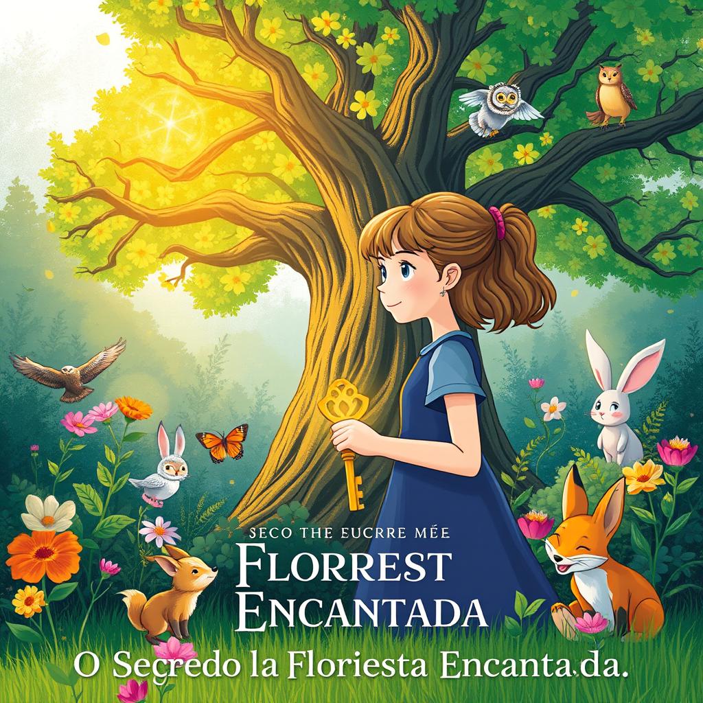 Criar uma capa vibrante com a Floresta Encantada