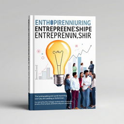 A detailed and professional textbook cover on entrepreneurship