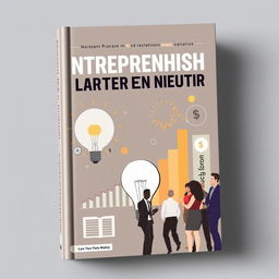 A detailed and professional textbook cover on entrepreneurship