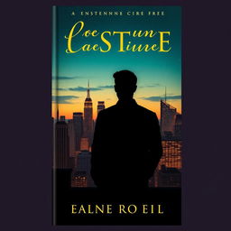 Create a book cover for a romantic and dramatic novel set in the 1940s about a man's journey to a big city and his adventures in the film industry