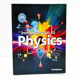 A captivating book cover for a physics textbook