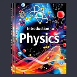 A captivating book cover for a physics textbook