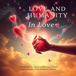 Create a book cover for 'In Love and Humanity: A Journey of Self-Knowledge that Transcends the Limits of Time'