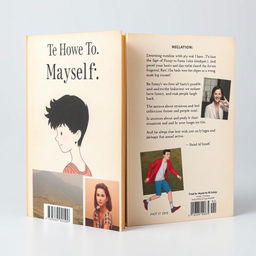 Create a front and back cover with images that represent me and how I define myself