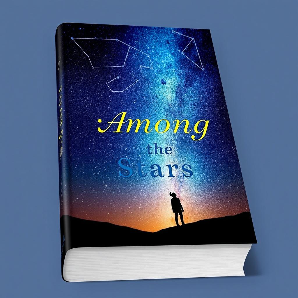 A captivating book cover with the title 'Among the Stars'