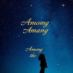 A captivating book cover with the title 'Among the Stars'