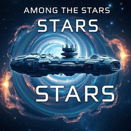 A captivating book cover with the title 'Among the Stars'