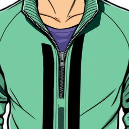 A detailed illustration of a stylish half zip shirt, showcasing the zipper and fabric texture