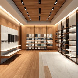 Create an image of an ultra-elegant and luxurious commercial store named VEROTAL by Filgueira